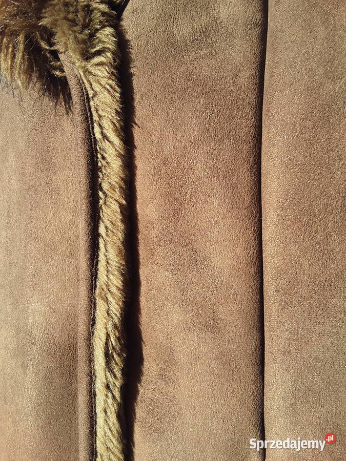 Kożuch z kołnierzem szalowym i kapturem rM Warszawa