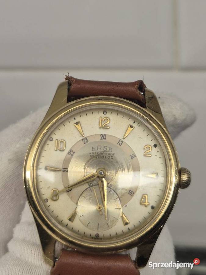 Szwajcarski zegarek Arsa 1950r Chorzów