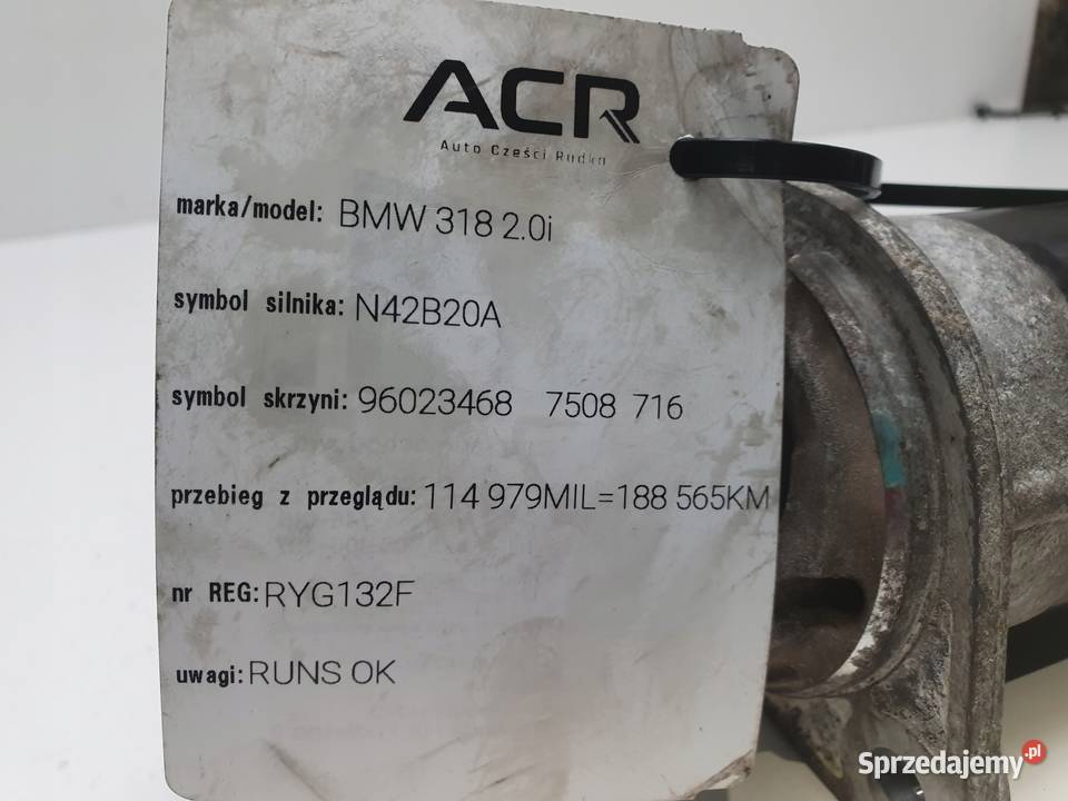 ROZRUSZNIK BMW E46 318 20 i ROZRUSZNIK bosch Rudka sprzedam