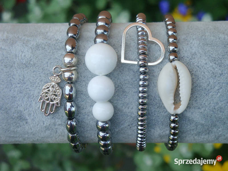 Bransoletki damskie z Hematytów srebrnych4 świętokrzyskie Kielce