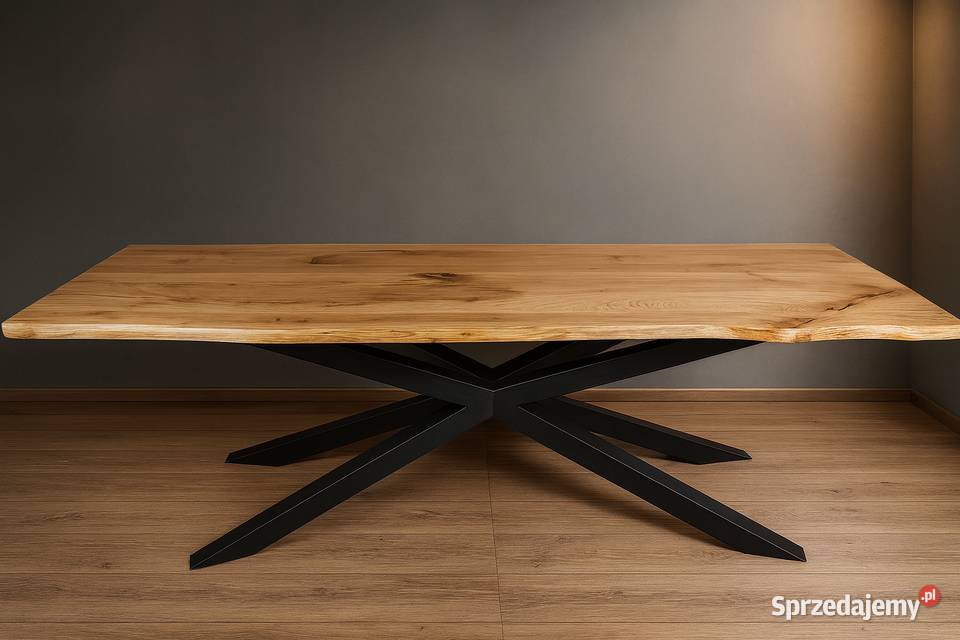 Stół Pająk Dębowy LOFT 100 Lite Drewno DĄB Katowice sprzedam