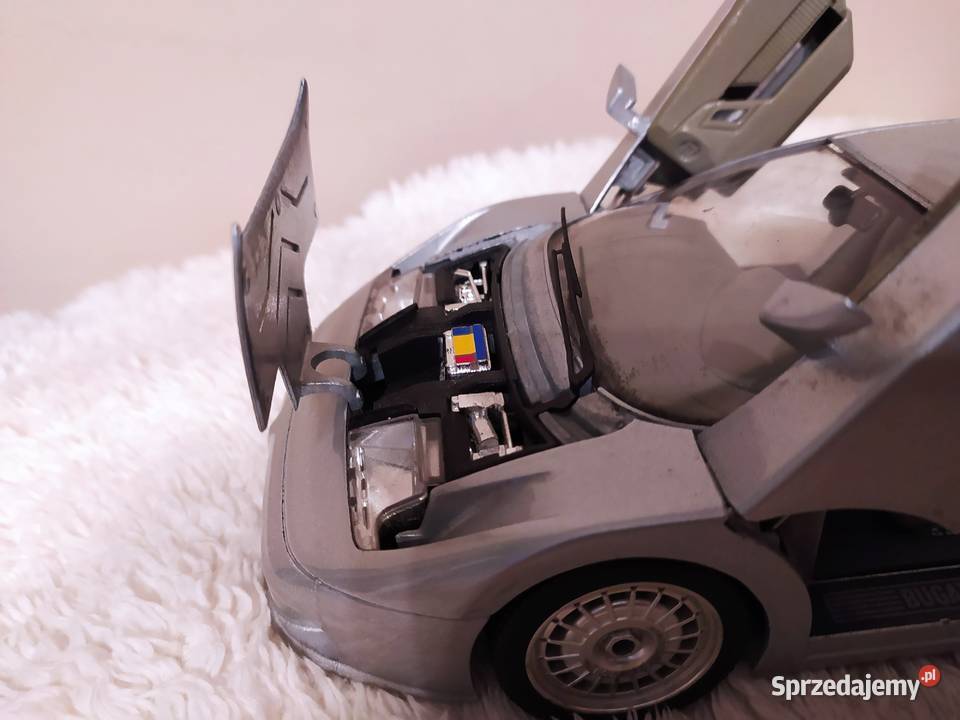 Bugatti EB110 118 srebrny Bburago Modelarstwo Wrocław