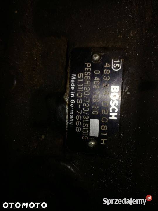 POMPA WTRYSKOWA MAN D2866 D2876 F2000 TGA BOSCH Osiek