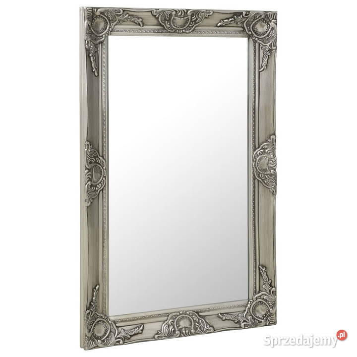Lustro ścienne w stylu barokowym 50x80 srebrne mazowieckie sprzedam