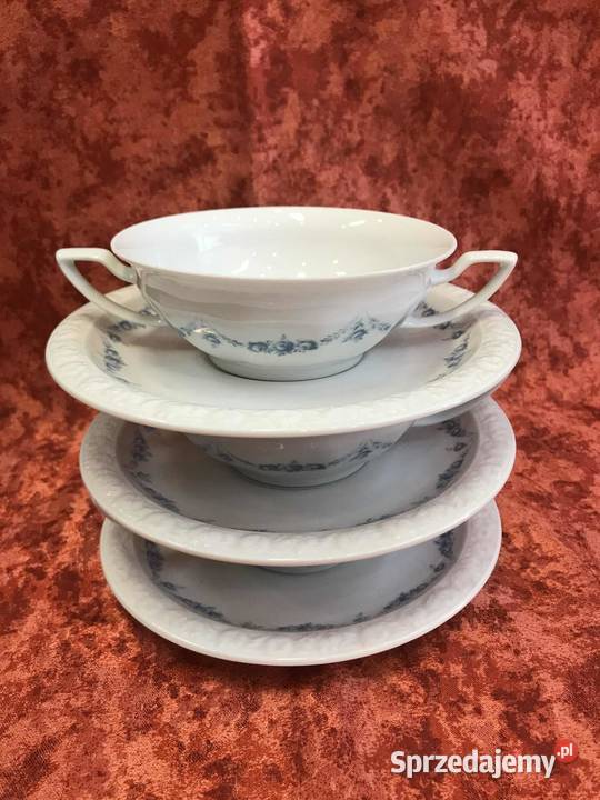 Bulionowki Rosenthal Maria Rosenkante Blau 3 Kielce sprzedam