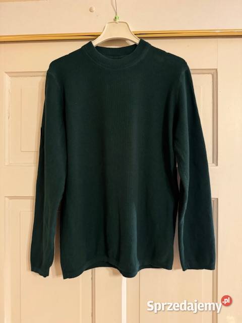 Sweter męski M Carry zielony bawełna 100 z