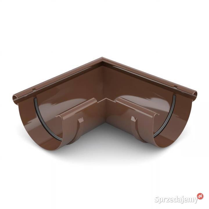Bryza PVC Narożnik zewnętrzny 125 mm brązowy Rynny i spusty Białystok