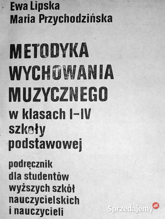 Metodyka wychowania muzycznego w Ewa Lipska Chełm