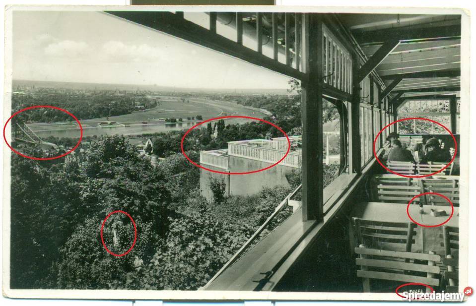 Berggasthaus Loschwitzhhe Dresden Postkarte wielkopolskie