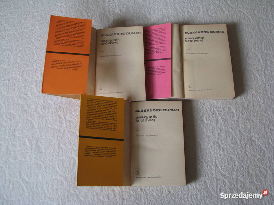Naszyjnik królowej Alexandre Dumas komplet 3 Brzegi