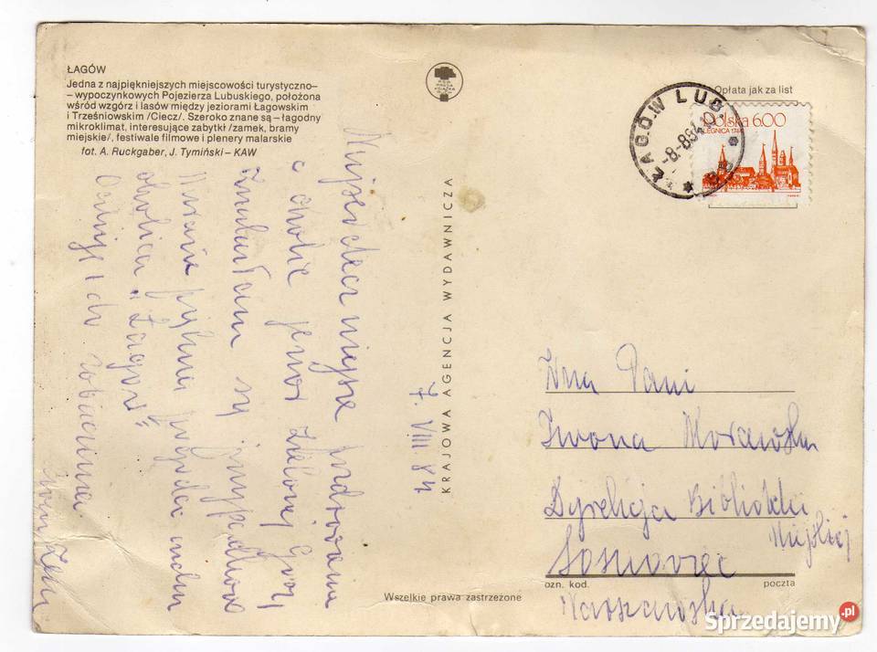 ŁAGÓW POCZTÓWKA WIELOWIDOKOWA DUŻA świętokrzyskie Krynki