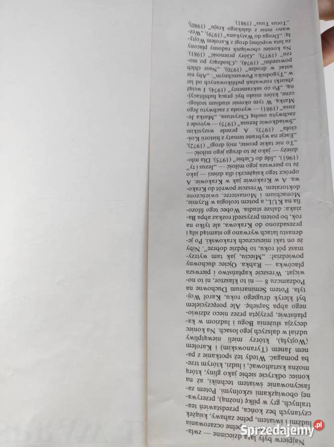 Papież spraw ludzkich Mieczysław Maliński Kielce sprzedam