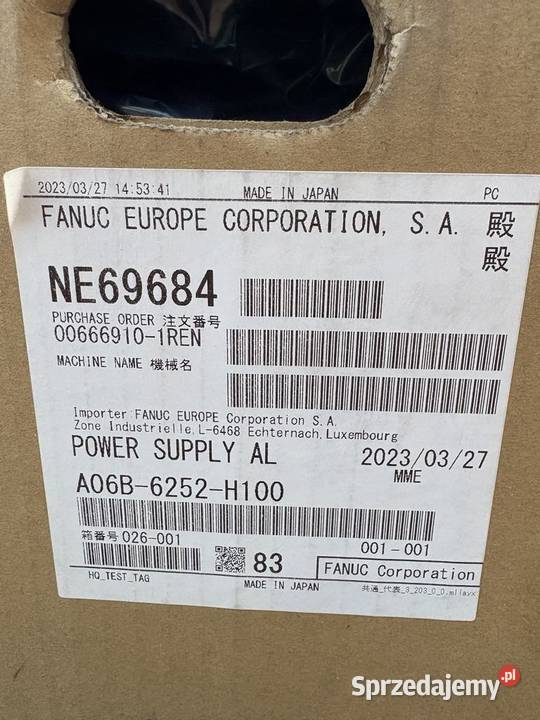 Fanuc A06B6252H100 Servo Amplifier Warszawa