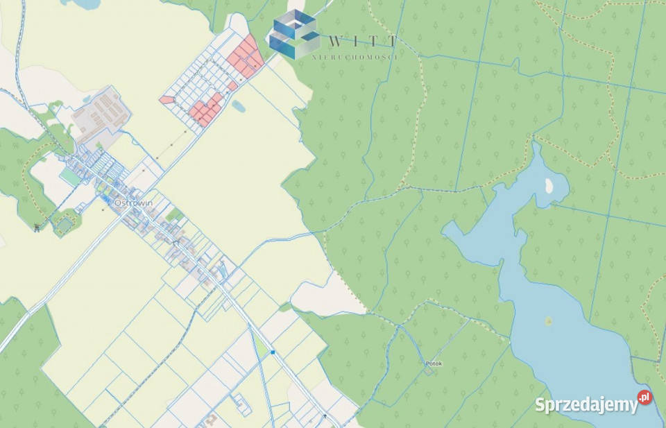 Grunt 1451m2 Ostrowin