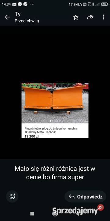 OkazjaPług hydrauliczny stan idealny z