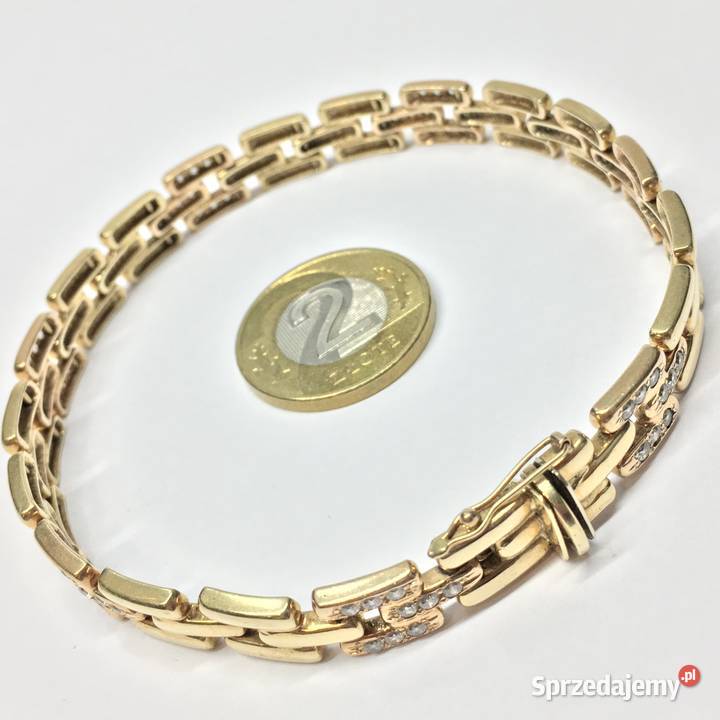 Złota BRANSOLETKA damska 585 14K wyjątkowy WZÓR Warszawa