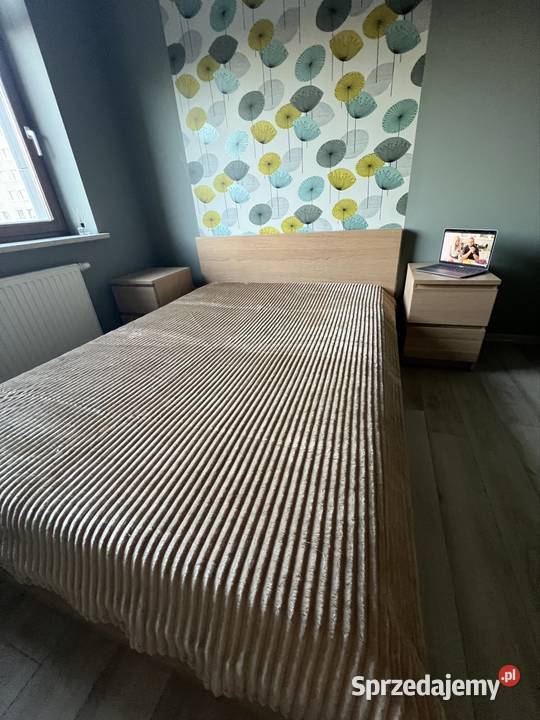 Pled Narzuta w paski beżowy 160x200 Warszawa