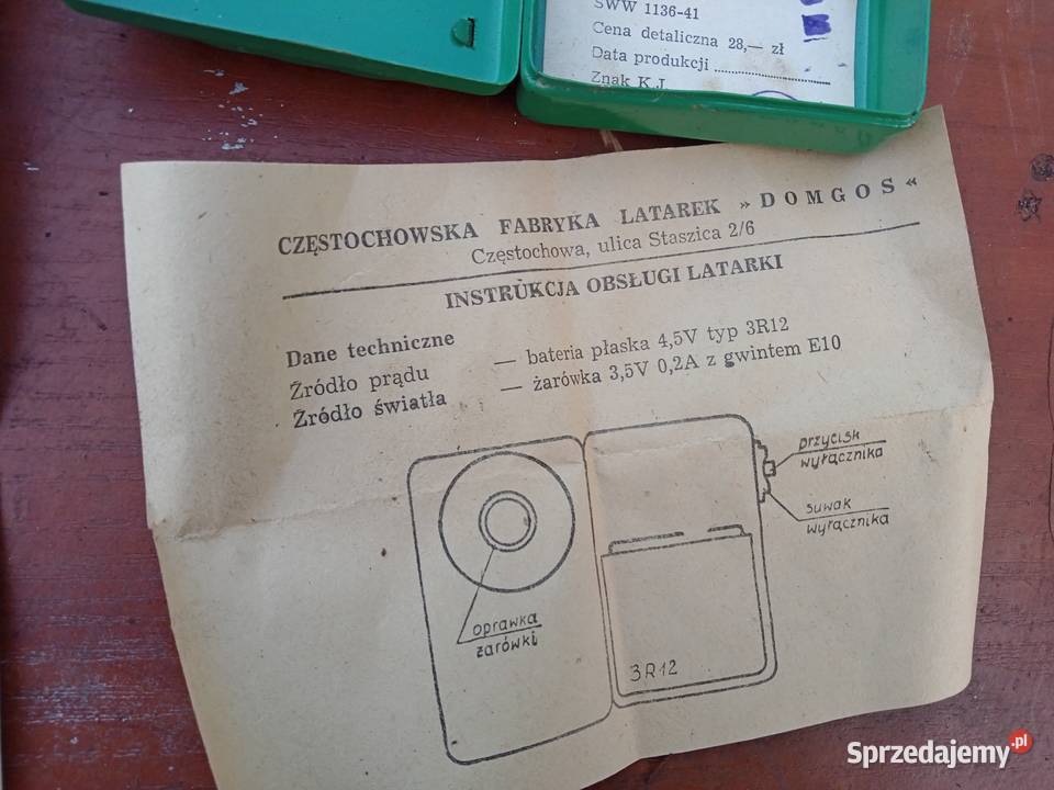 Latarka sygnalizacyjna PRL Antyki, Sztuka, Kolekcje Stalowa Wola
