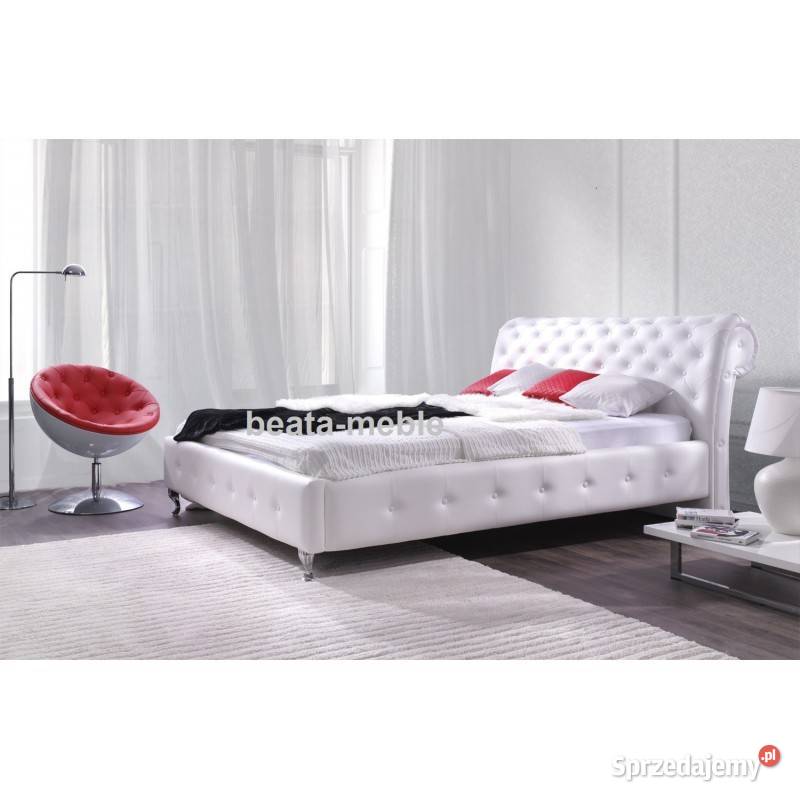 *Designerskie łóżko CHESTERFIELD 180x200 z materacem