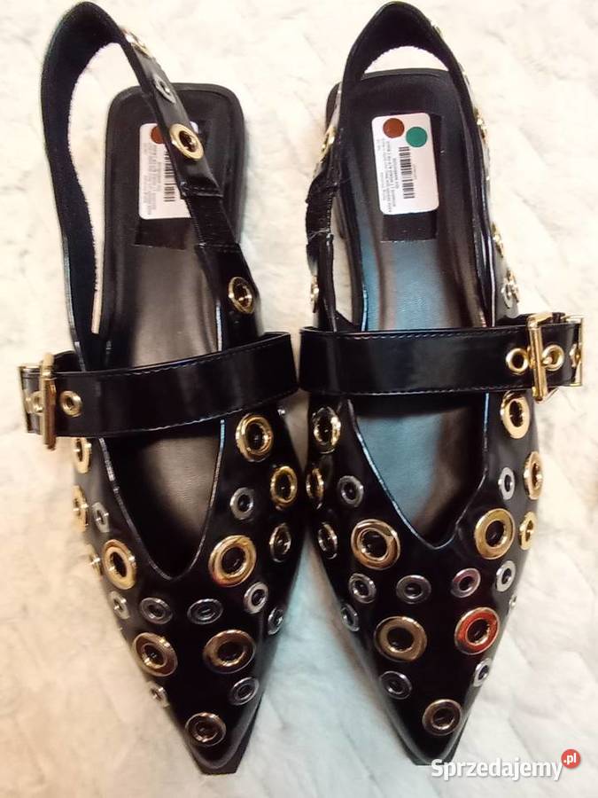 42 Asos DesignBogato zdobione Czarne iny z skóra ekologiczna Kraków