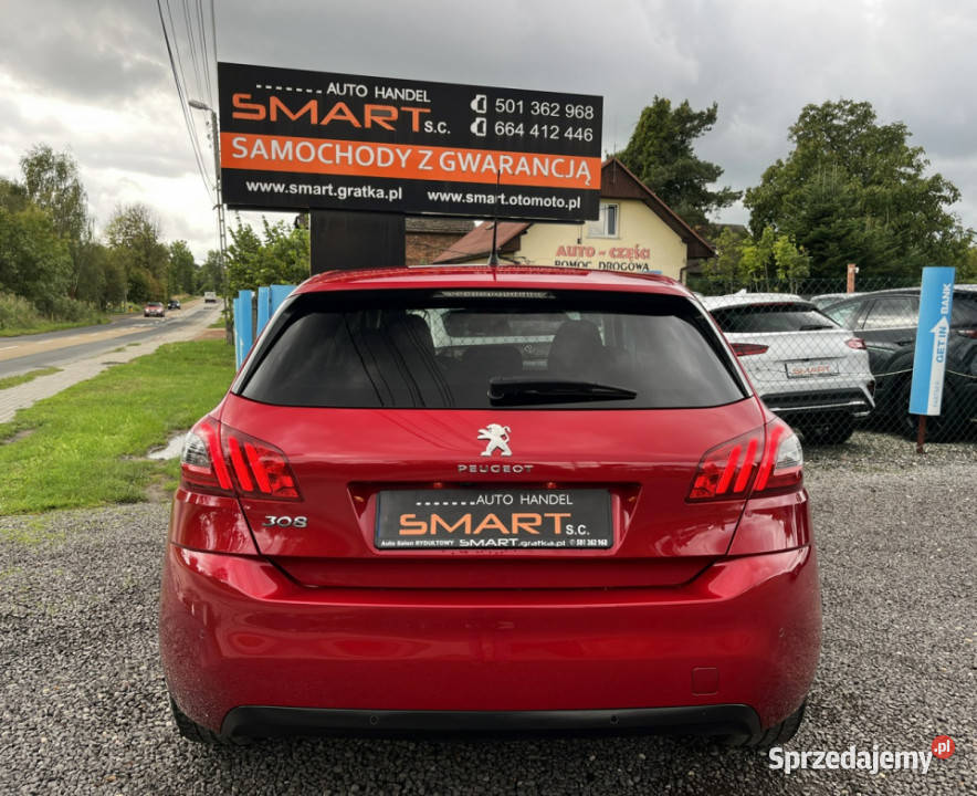 Peugeot 308 Ledy Navi Kamera 360 Serwisowany T9 59000km sprzedam
