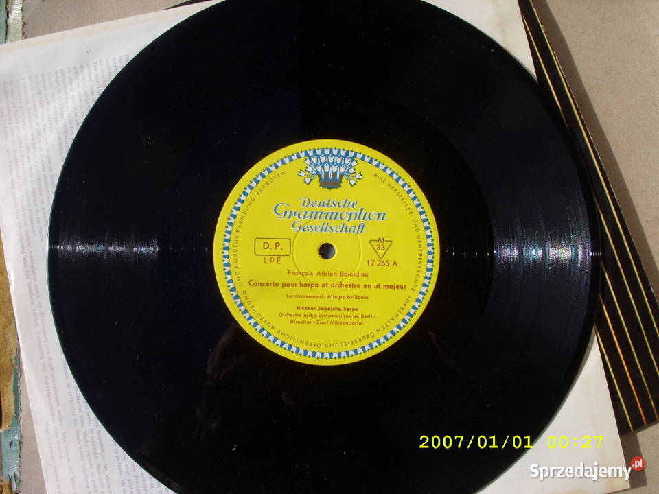 LP WINYL 10 33 OBrLConcerto pour harpe płyta winylowa Kultura i Rozrywka dolnośląskie Wołów