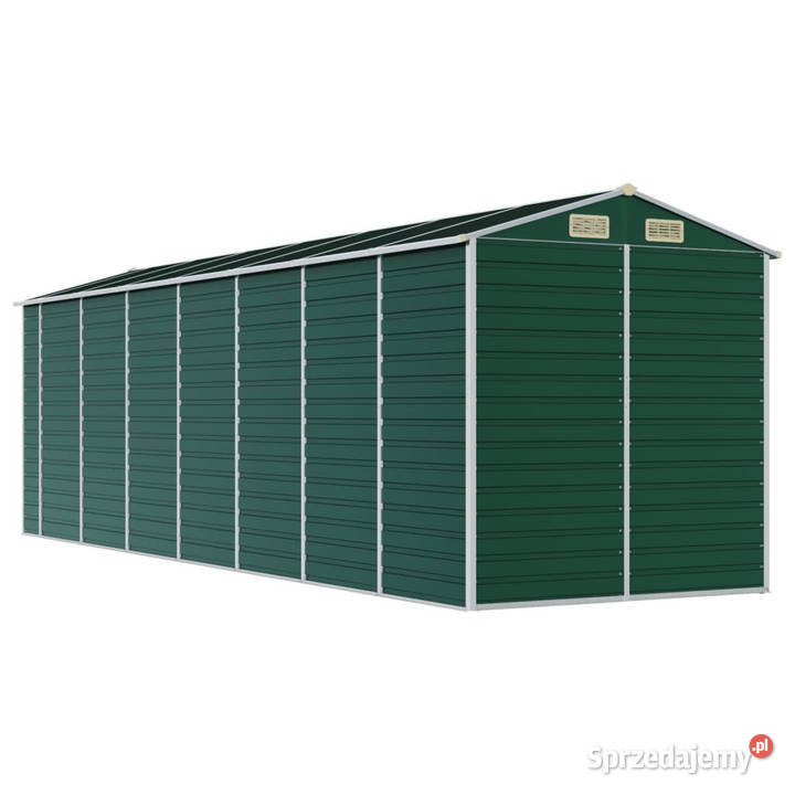 Szopa ogrodowa zielona 191x640x198 stal