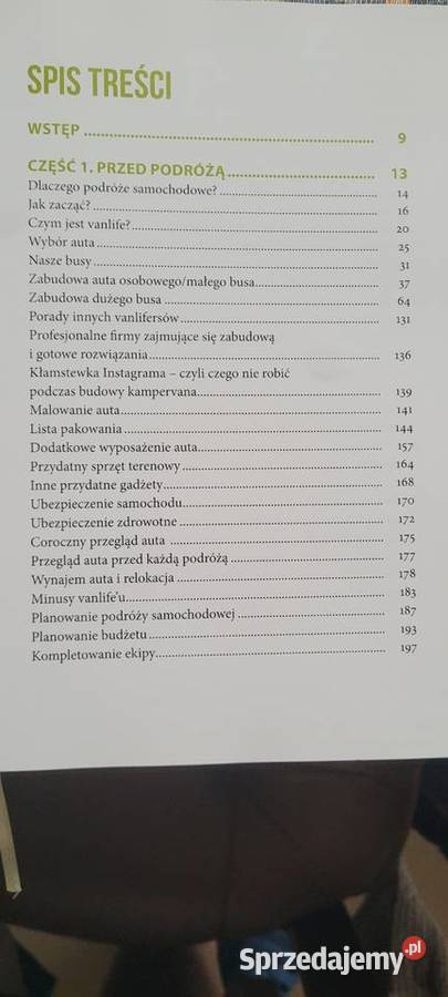 Poradnik vanlifeu wielkopolskie Jeziorki sprzedam