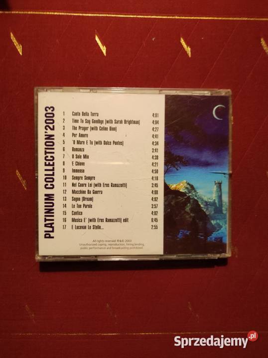 Andrea Bocelli Greatest Hits Platinum Collection Kielce sprzedam