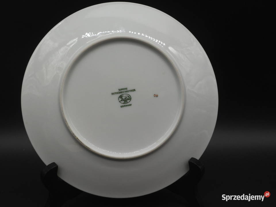 HUTSCHENREUTHER Eleganz talerzyk deserowy Porcelana i szkło wielkopolskie Raszków