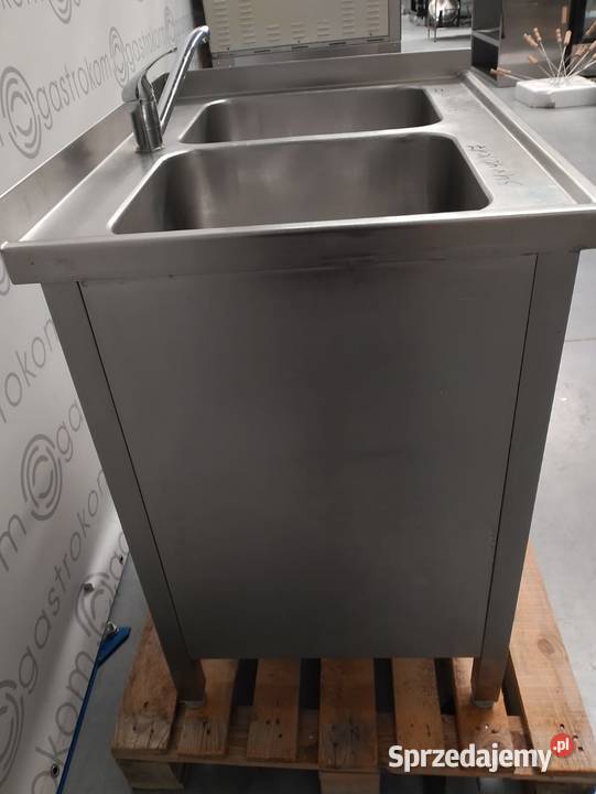 Stół z 2 zlewami drzwi przesuwne 80x60x85 Wrocław