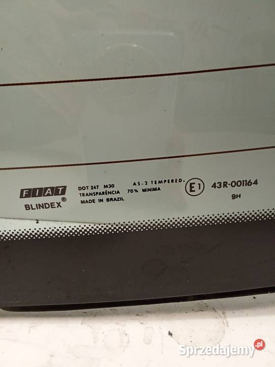 Szyba Tylna Fiat Palio Weekend 97 Zielona Tylne