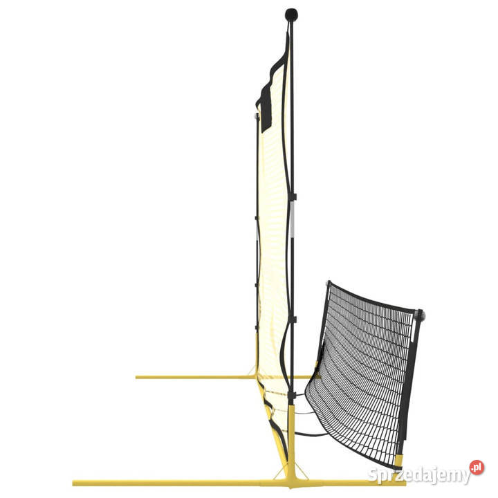 Rebounder piłkarski czarnożółty 183x85x120 Pozostałe