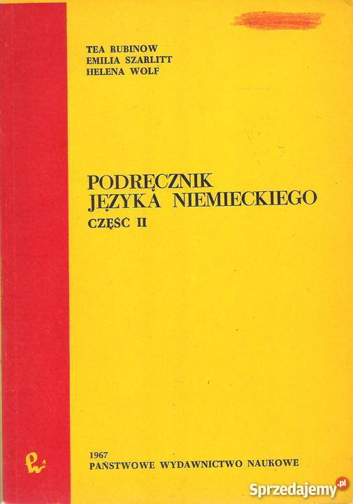 Podręcznik języka niemieckiego czI i II Praca Rok wydania 1967