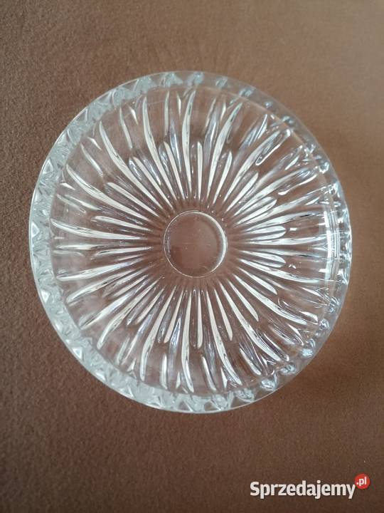 Talerz półmisek szklany Huta Zawiercie średnica łódzkie Łódź