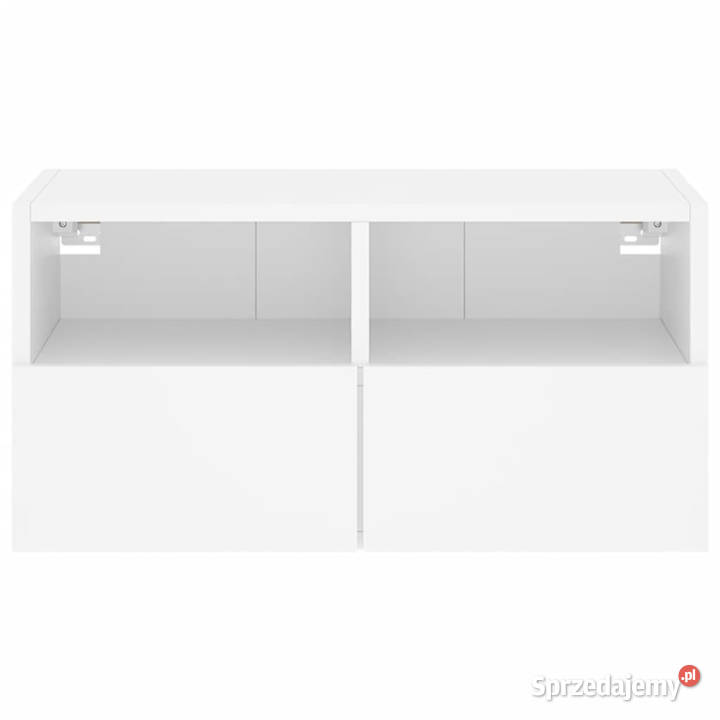 Ścienna szafka TV biała 60x30x30 materiał Szafki Warszawa