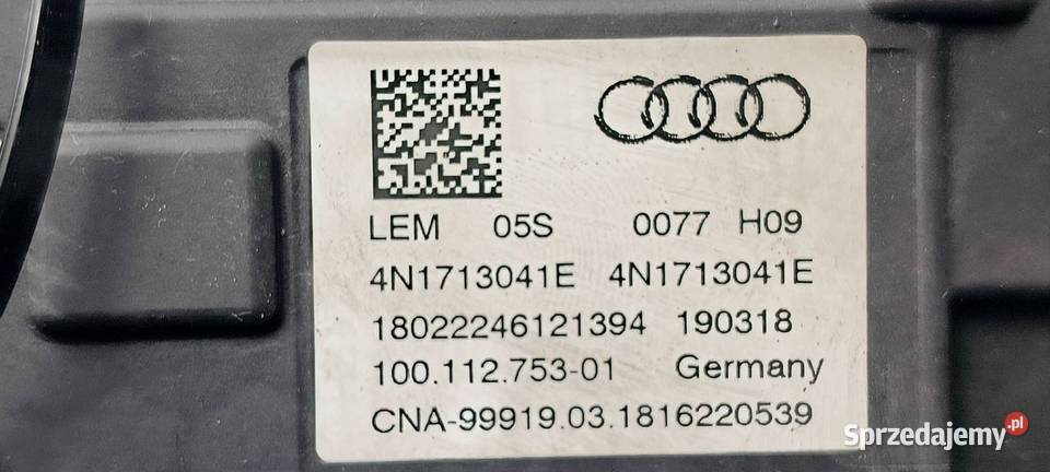 DŹWIGNIA ZMIANY BIEGÓW AUDI A8 L D5 4N Lipno