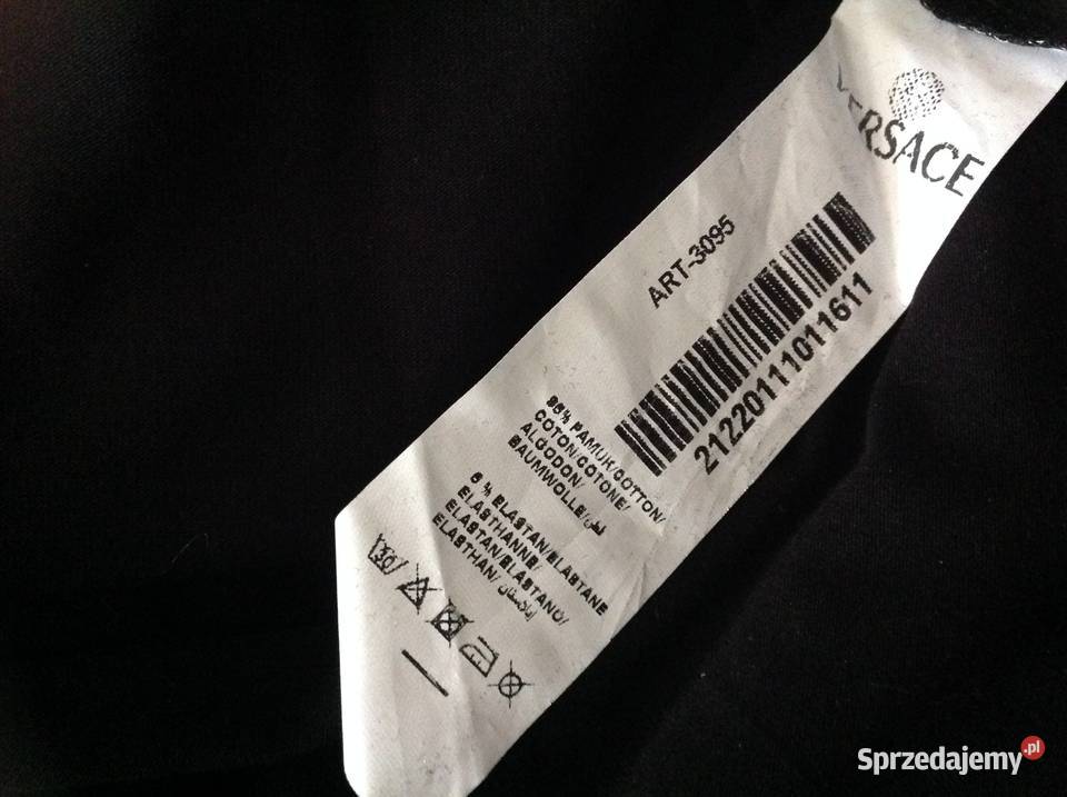 T Shirt Koszulka Czarna damska Versace L