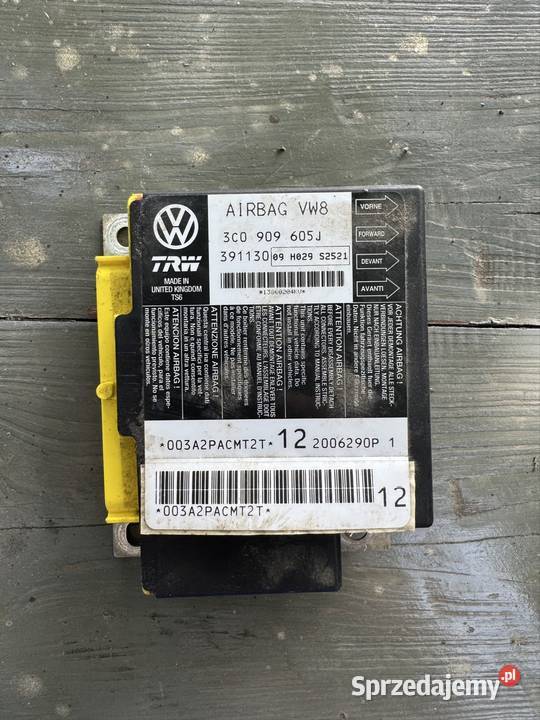 Moduł Airbag Volkswagen Passat 3c0909605j Trw