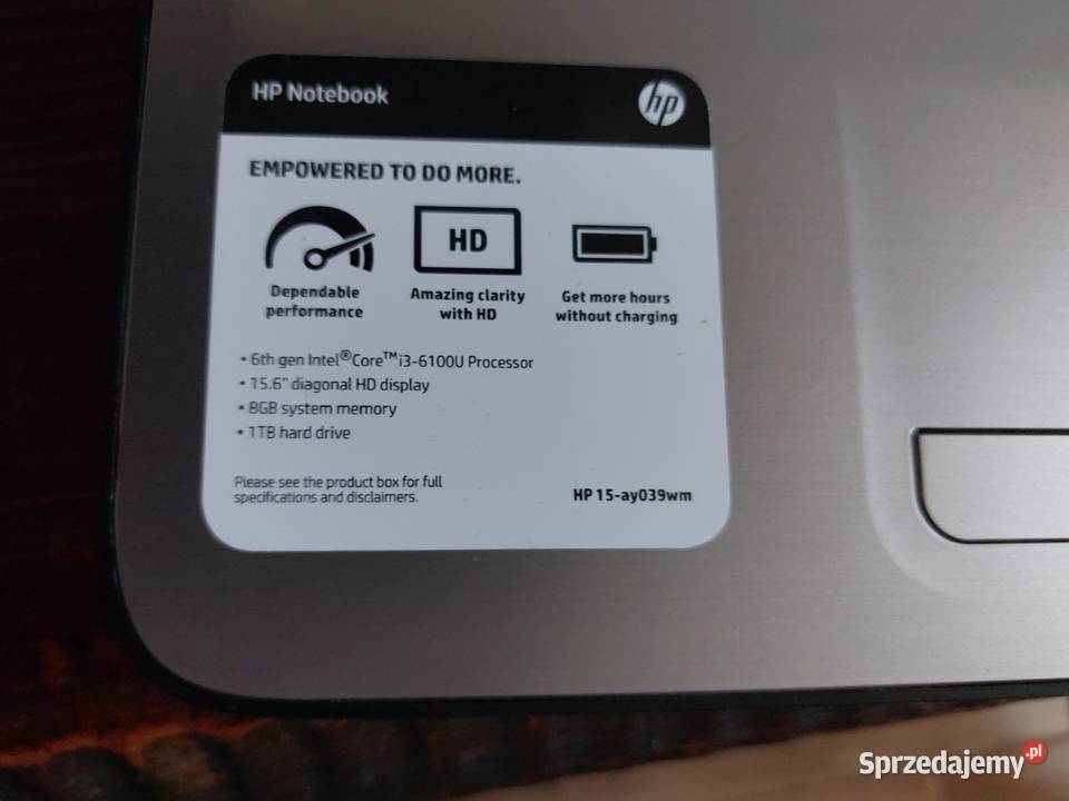 Okazyjnie Laptop HPHD Pro Book Intel Core I36 Intel Core i3 Katowice