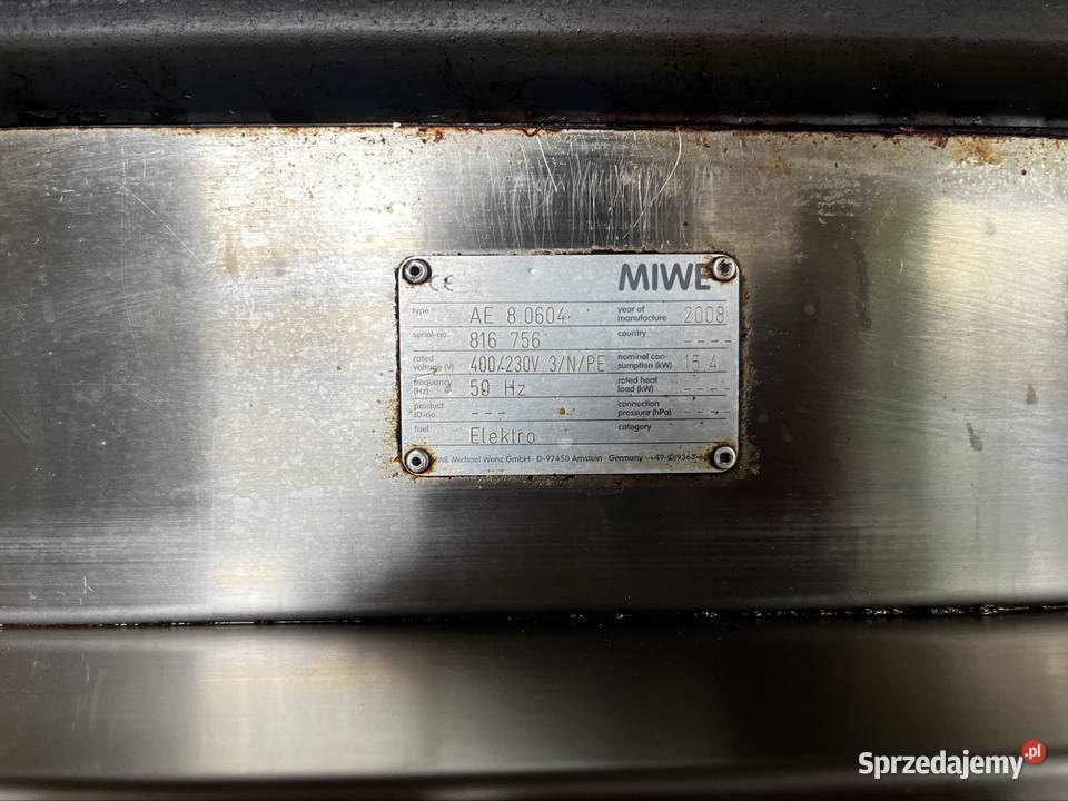 Piec konwekcyjno parowy MIWE podkarpackie Przemyśl