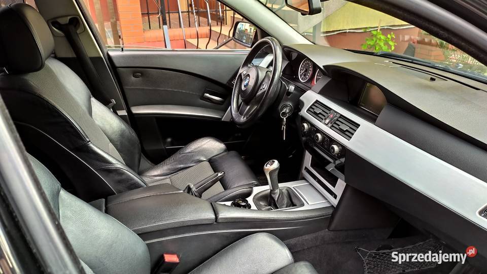 BMW E61 525d 200 Czarna Zadbana Dynamiczna Xenon kujawsko-pomorskie Toruń