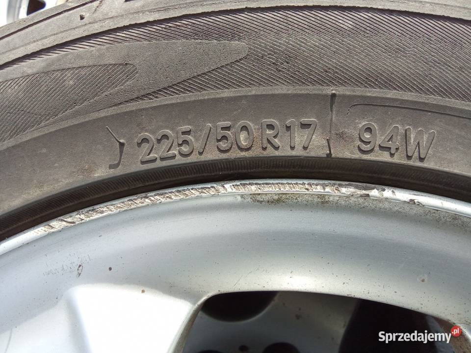 Alufelgi Mercedes 17 5x112 et52 opony 22555 r17 Samochodowe Wągrowiec