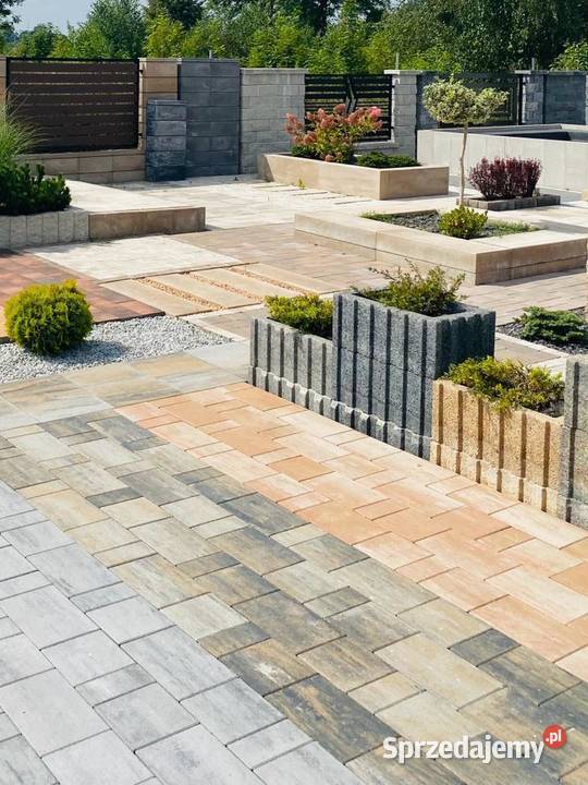 Kostka brukowa FUTURA luna Sahara karmel frappe łódzkie Sieradz