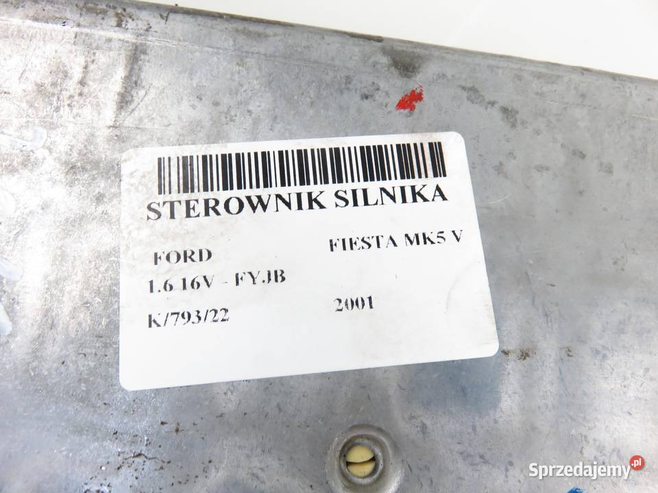 STEROWNIK FORD FIESTA MK4 IV 16 16V YS6F12A650BC Komputery