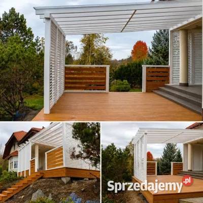 Taras drewniany zadaszenie tarasu altana pergola Altany i wiaty Kraśnik
