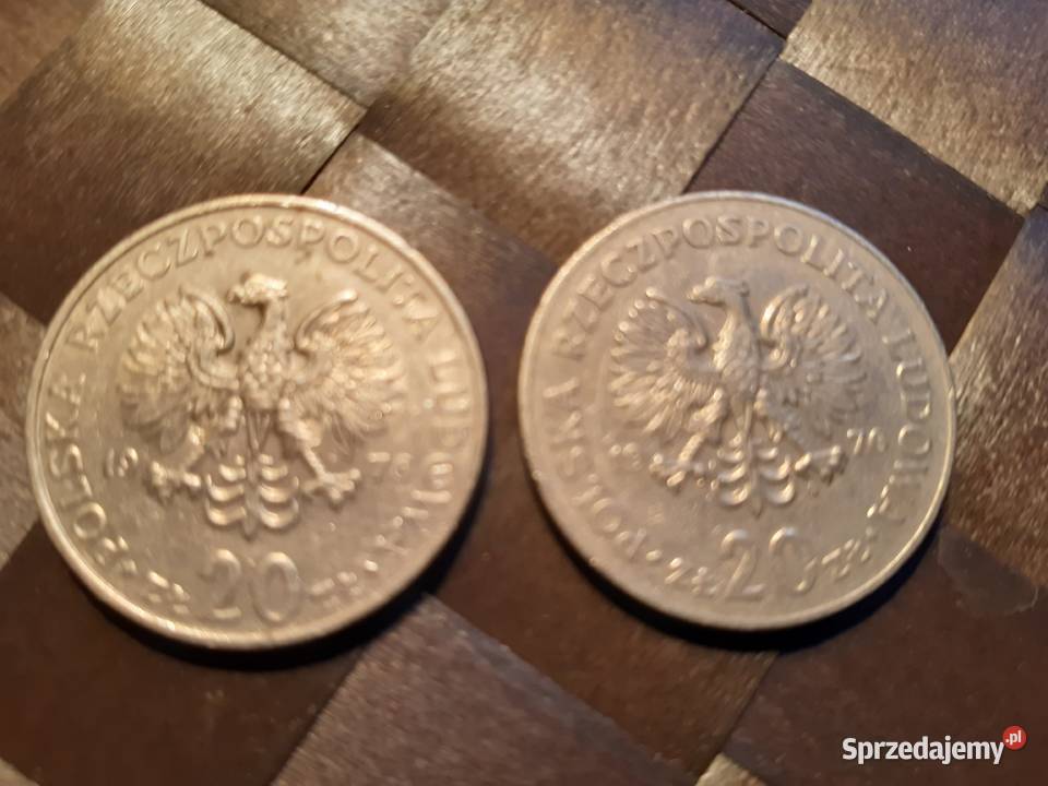 Monety PRLu 20 MNowotko rocznik 1976 zz i bz Pruszków sprzedam