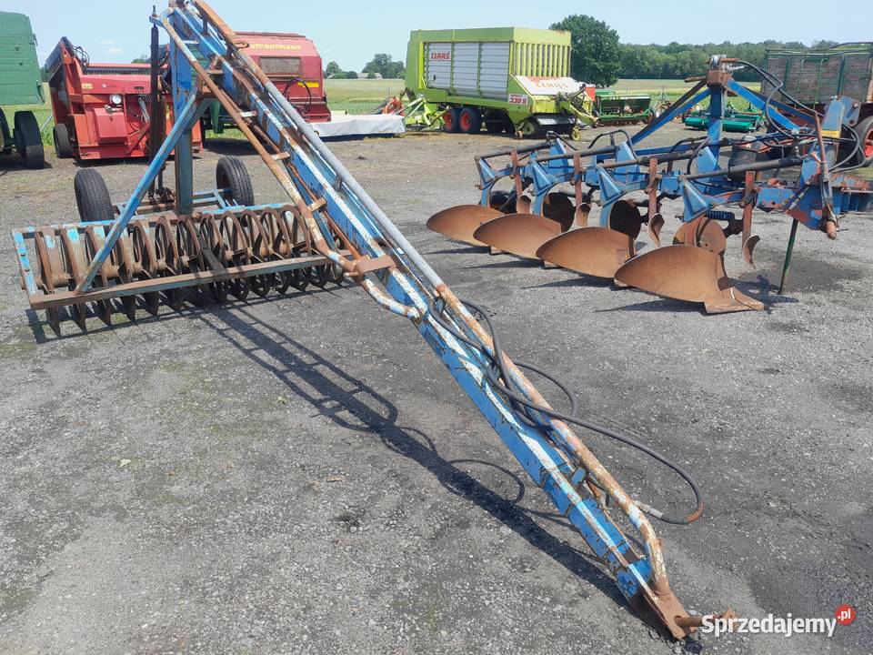 Pług zagonowy 4skibowy Overum nieuszkodzony Pługi Ryki