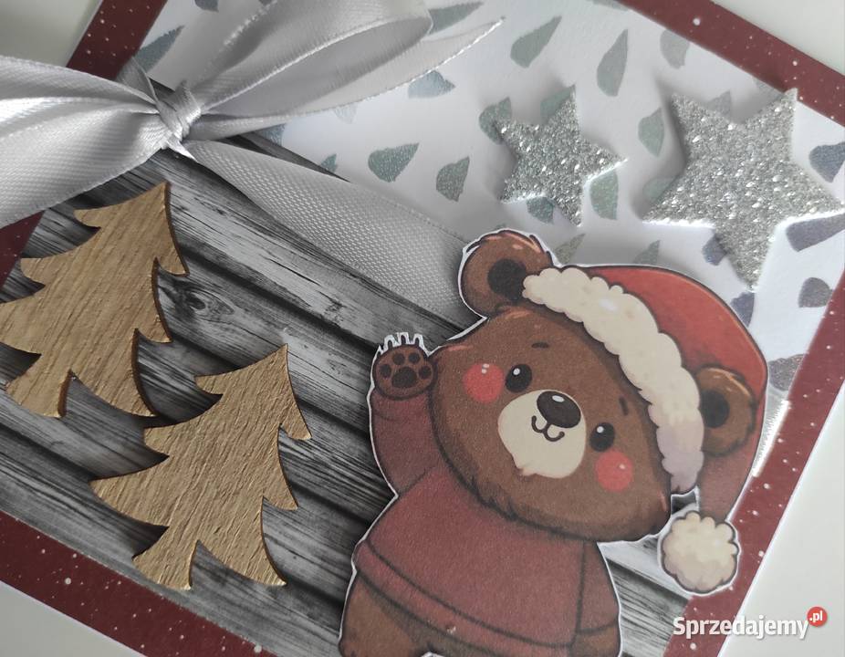Kartka świąteczna ręcznie robiona na Boże łódzkie Łódź