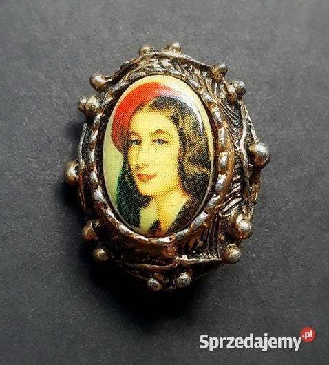 VINTAGE BROSZKA ART DECO STARA PORCELANA Częstochowa